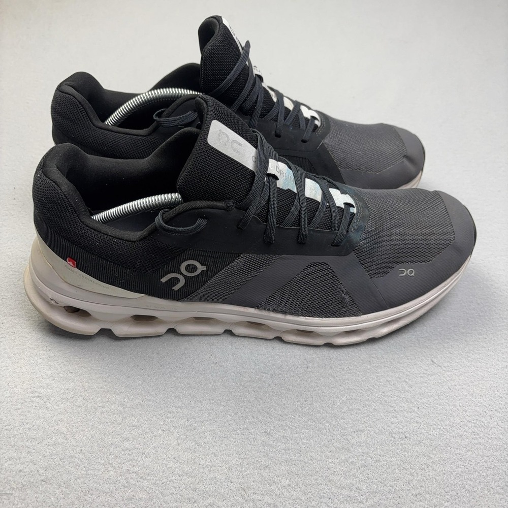 On Cloudrunner Shoes Mens Size 13 Black Mesh CloudTec Running Athletic Sneakers